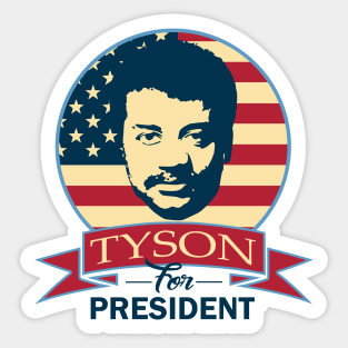 Tyson For President Sticker